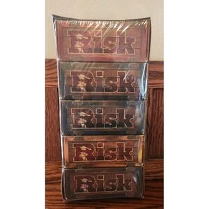 Risk | All 5 Armies, Sealed Set of Miniatures & Storage Boxes | New Game Pieces